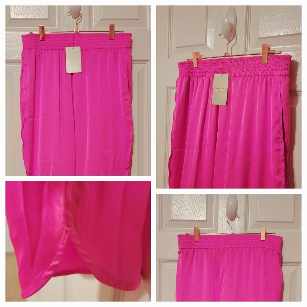 Silky Pink Lounge Pants New